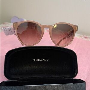 Salvatore Ferragamo sand blush Sunglasses